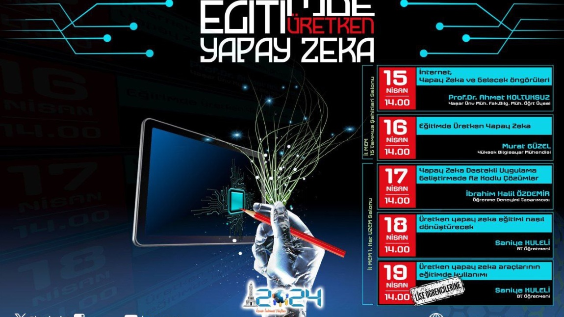 2024 İzmir İnternet Haftası Etkinlikleri - Eğitimde Üretken Yapay Zeka